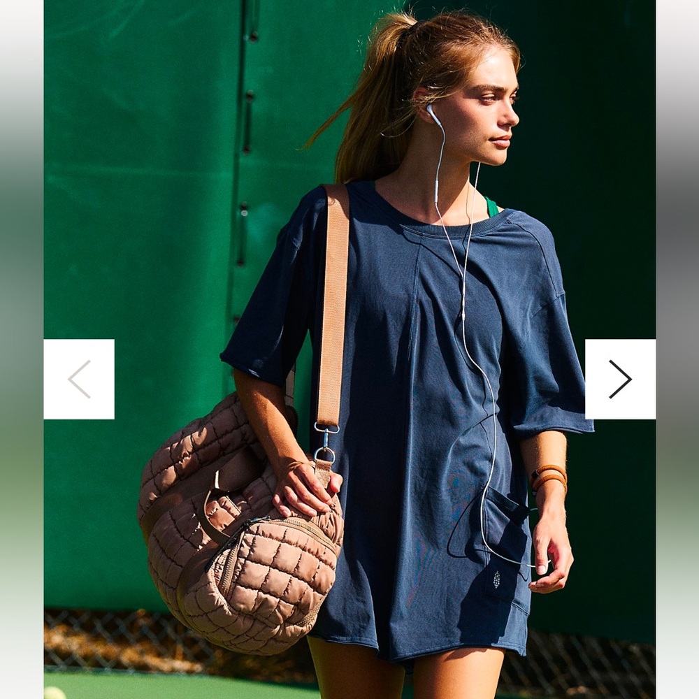 NWOT Free People Movement Hot Shot Tee Romper